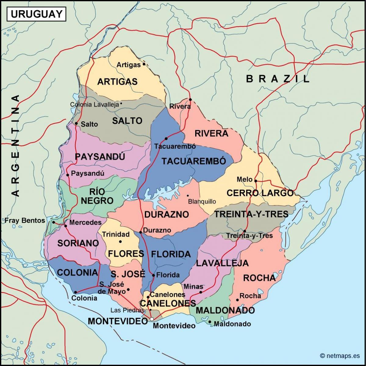 نقشہ کے maldonado یوراگوئے